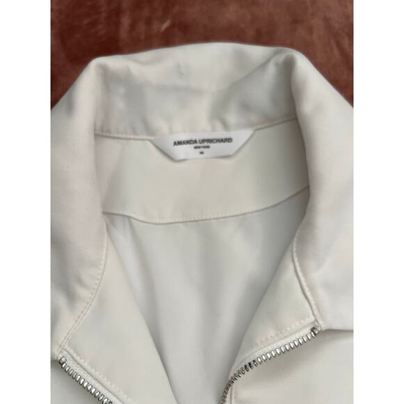 Amanda Uprichard XS Wendell Mini Dress Ivory White Pleated Hem Tennis Dress - Picture 7 of 9